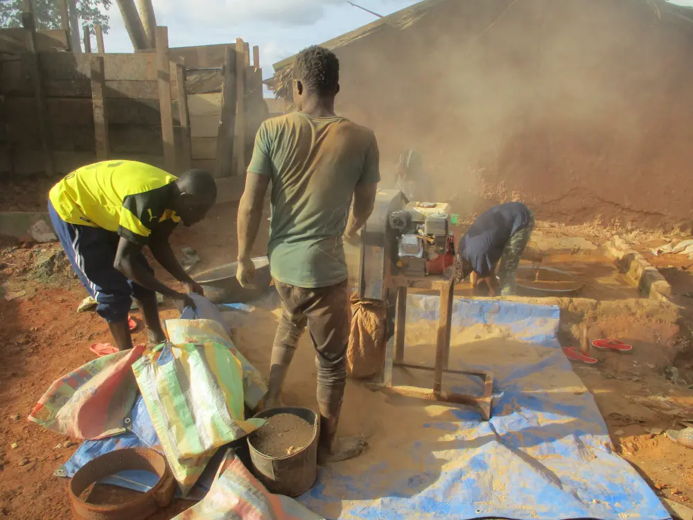 Broyage du minerai
