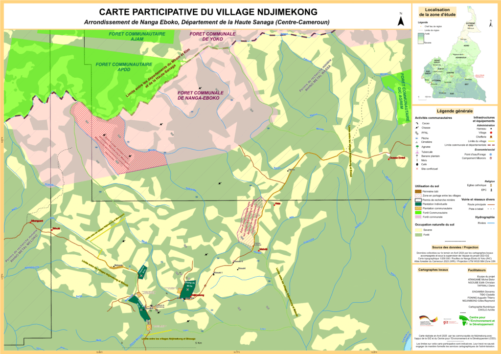 Carte participative Ndjimekong Nanga-Eboko