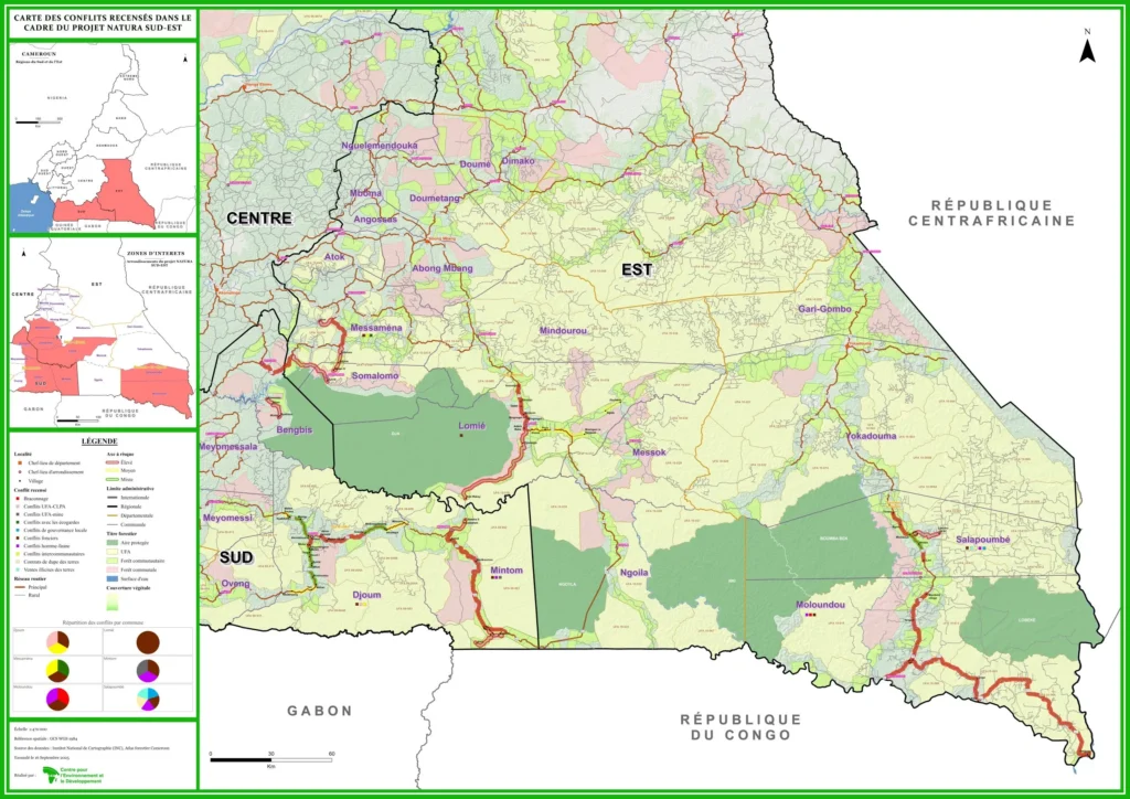 Carte des conflits Natura Sud-Est